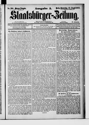 Staatsbürger-Zeitung vom 13.08.1903
