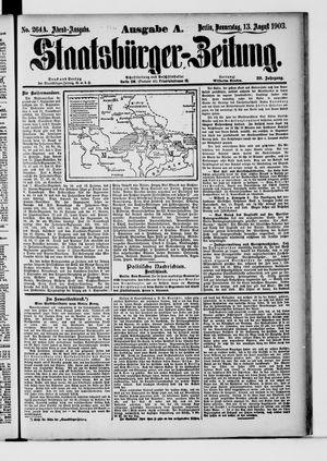 Staatsbürger-Zeitung vom 13.08.1903