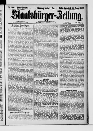 Staatsbürger-Zeitung on Aug 15, 1903