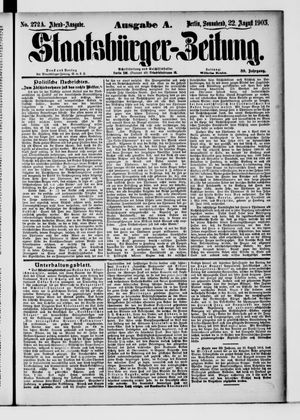 Staatsbürger-Zeitung on Aug 22, 1903