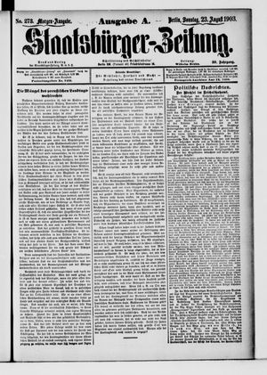 Staatsbürger-Zeitung vom 23.08.1903