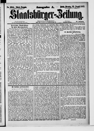 Staatsbürger-Zeitung vom 25.08.1903