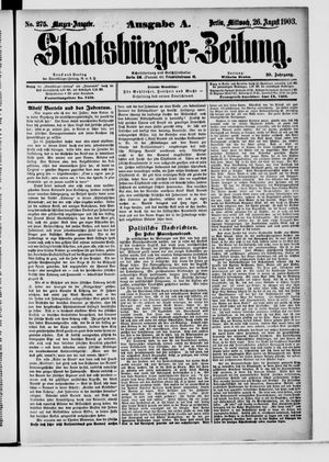 Staatsbürger-Zeitung vom 26.08.1903