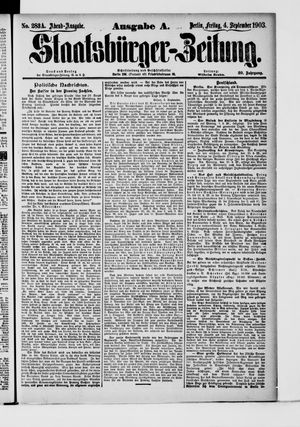 Staatsbürger-Zeitung on Sep 4, 1903