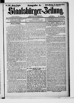 Staatsbürger-Zeitung vom 15.09.1903