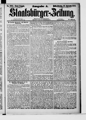 Staatsbürger-Zeitung vom 15.09.1903