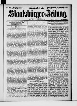 Staatsbürger-Zeitung vom 16.09.1903