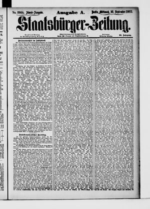 Staatsbürger-Zeitung vom 16.09.1903