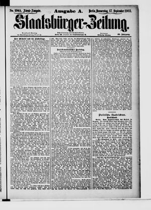 Staatsbürger-Zeitung vom 17.09.1903