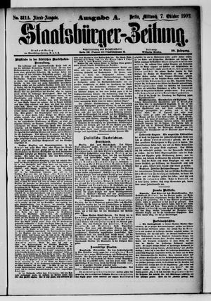 Staatsbürger-Zeitung on Oct 7, 1903