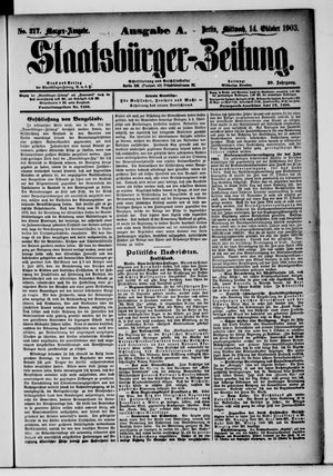 Staatsbürger-Zeitung on Oct 14, 1903