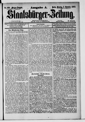 Staatsbürger-Zeitung vom 03.11.1903