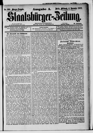 Staatsbürger-Zeitung vom 04.11.1903