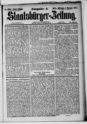 Staatsbürger-Zeitung vom 04.11.1903