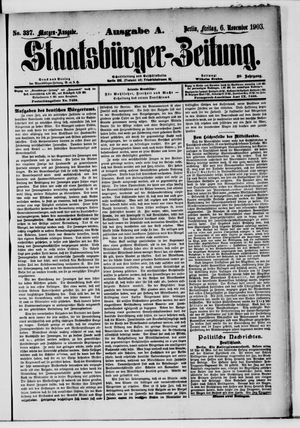 Staatsbürger-Zeitung on Nov 6, 1903