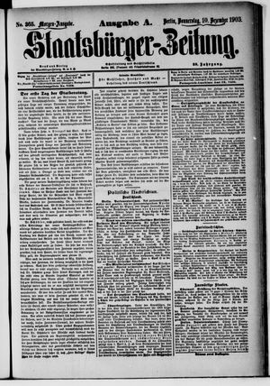 Staatsbürger-Zeitung on Dec 10, 1903