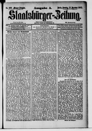 Staatsbürger-Zeitung vom 13.12.1903