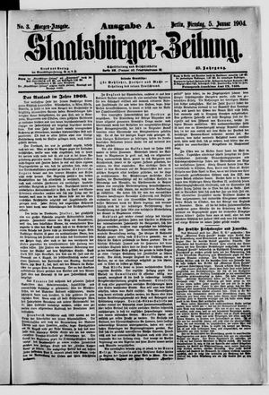 Staatsbürger-Zeitung vom 05.01.1904