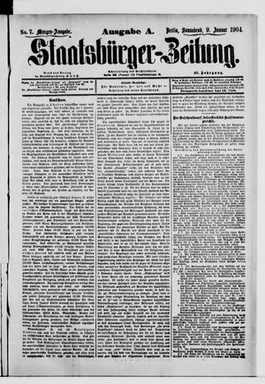 Staatsbürger-Zeitung vom 09.01.1904