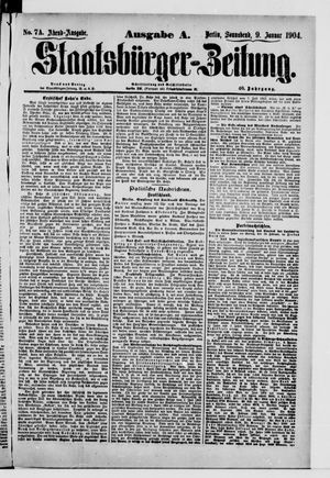 Staatsbürger-Zeitung vom 09.01.1904