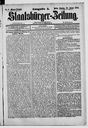 Staatsbürger-Zeitung vom 10.01.1904