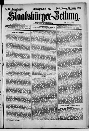 Staatsbürger-Zeitung vom 17.01.1904