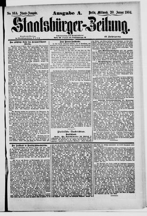 Staatsbürger-Zeitung vom 20.01.1904