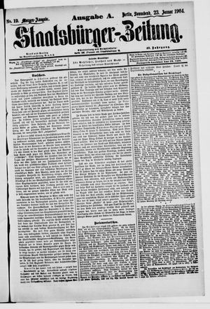 Staatsbürger-Zeitung vom 23.01.1904