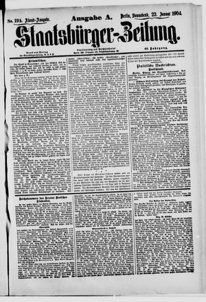 Staatsbürger-Zeitung vom 23.01.1904