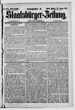 Staatsbürger-Zeitung vom 25.01.1904