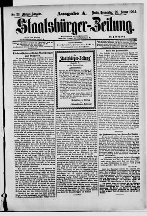 Staatsbürger-Zeitung vom 28.01.1904
