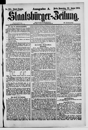 Staatsbürger-Zeitung vom 28.01.1904