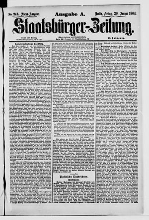 Staatsbürger-Zeitung vom 29.01.1904