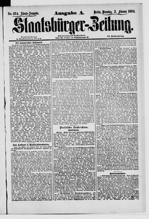 Staatsbürger-Zeitung vom 02.02.1904