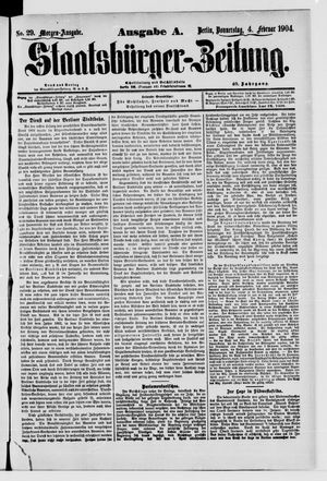 Staatsbürger-Zeitung vom 04.02.1904