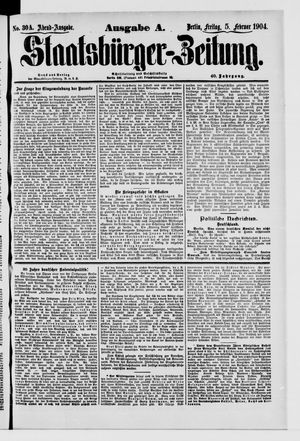 Staatsbürger-Zeitung vom 05.02.1904