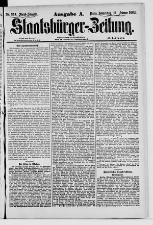 Staatsbürger-Zeitung vom 11.02.1904