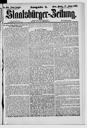 Staatsbürger-Zeitung vom 15.02.1904