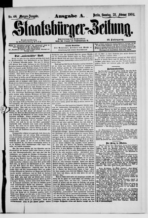 Staatsbürger-Zeitung vom 21.02.1904