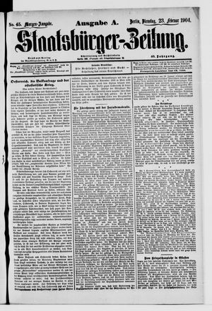Staatsbürger-Zeitung vom 23.02.1904