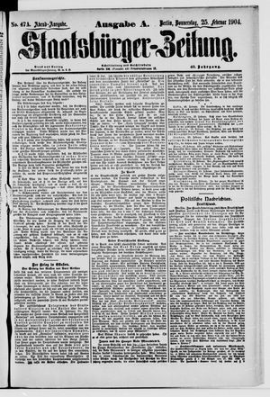 Staatsbürger-Zeitung vom 25.02.1904