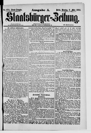 Staatsbürger-Zeitung vom 08.03.1904