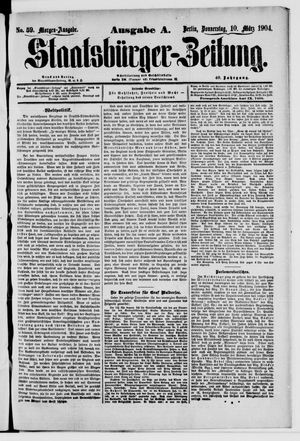 Staatsbürger-Zeitung vom 10.03.1904