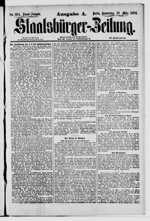 Staatsbürger-Zeitung on Mar 10, 1904