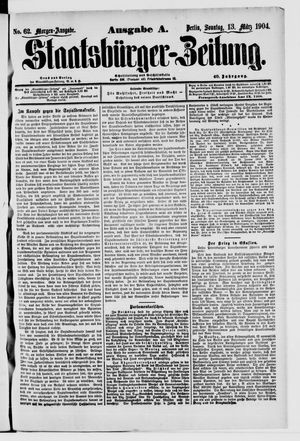 Staatsbürger-Zeitung on Mar 13, 1904