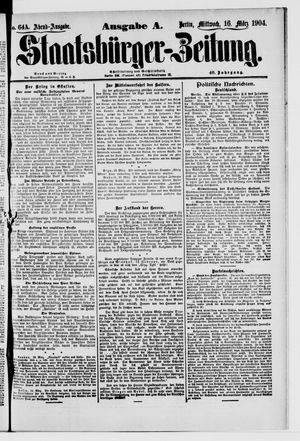 Staatsbürger-Zeitung vom 16.03.1904