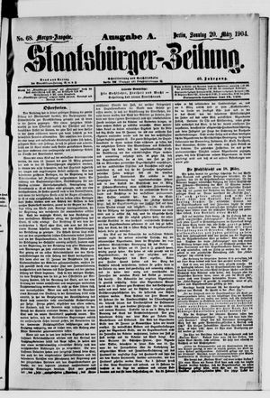 Staatsbürger-Zeitung on Mar 20, 1904
