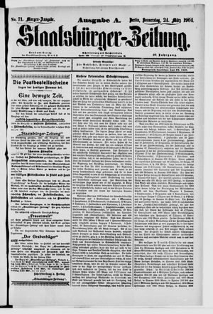 Staatsbürger-Zeitung vom 24.03.1904