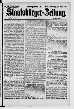 Staatsbürger-Zeitung vom 24.03.1904