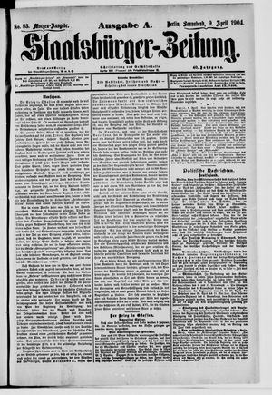 Staatsbürger-Zeitung vom 09.04.1904